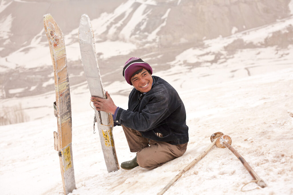 Skiing in Bamyan